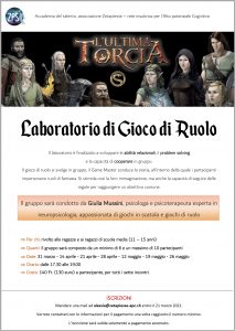 Read more about the article L’Ultima Torcia – Laboratorio gioco di ruolo